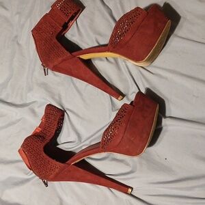Burgundy heels